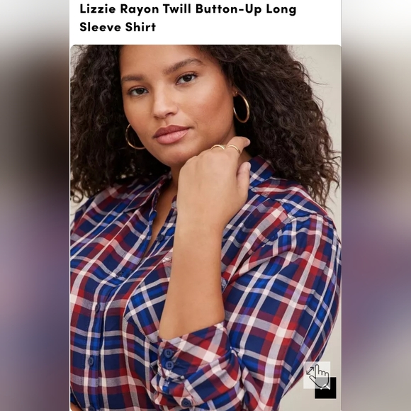 Torrid Shirt Size 2 Button Down Long sleeves - Picture 2 of 10